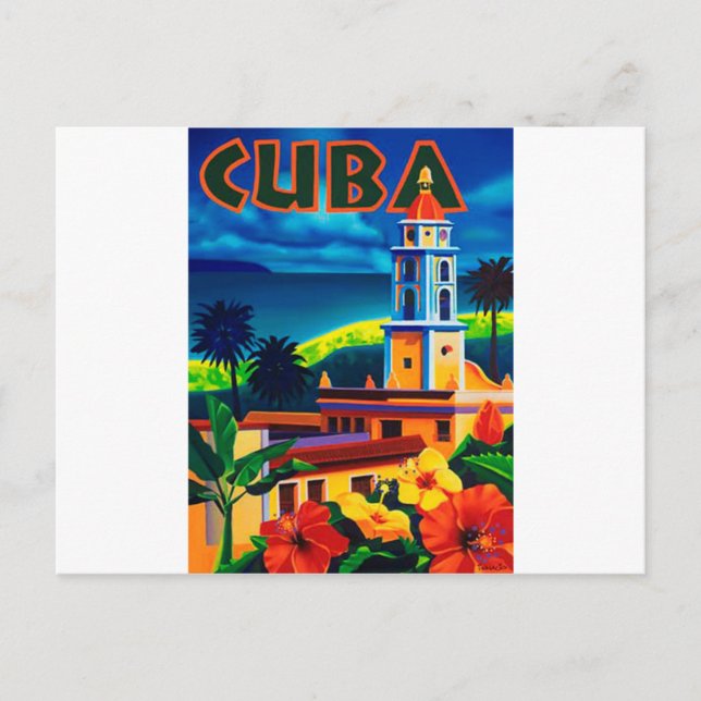 Vintage Cuba Travel Postcard (Front)
