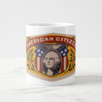 Vintage Cuban Cigar Label Art, American Citizen