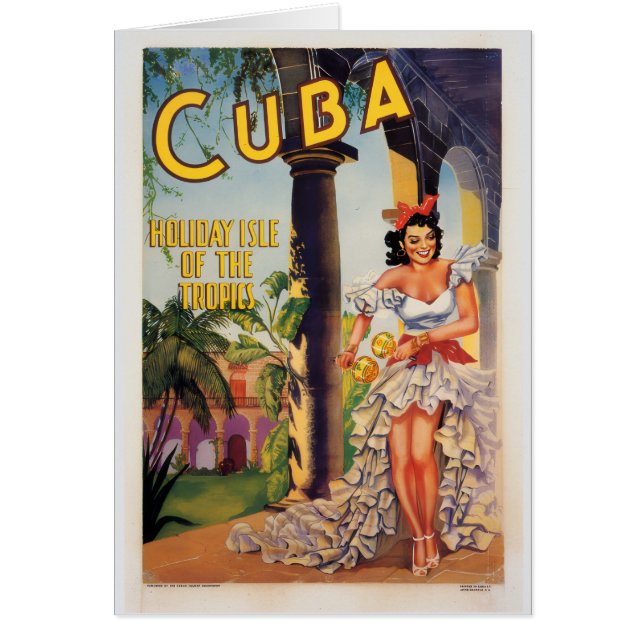 Vintage Cuban Tourist Commission Tropics Travel (Front)