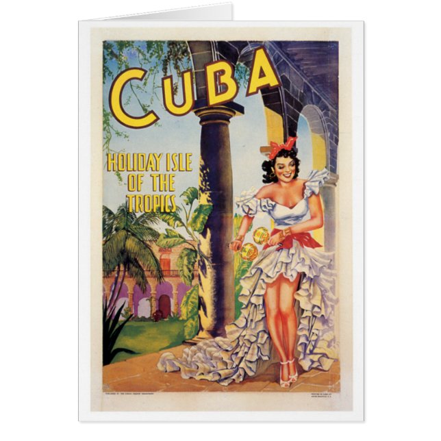 Vintage Cuban Tourist Commission Tropics Travel (Front)
