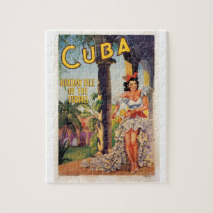Vintage Cuban Tourist Commission Tropics Travel Jigsaw Puzzle