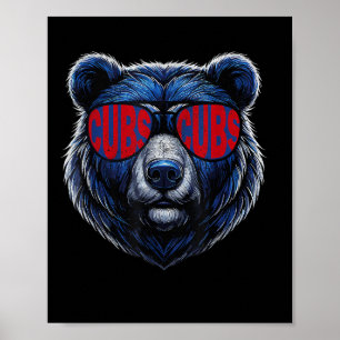 Vintage Cubs Apparel For Men Women Kids  Poster