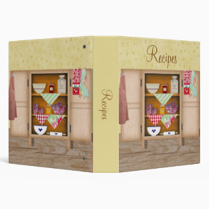 Vintage Cupboard Recipe Binder