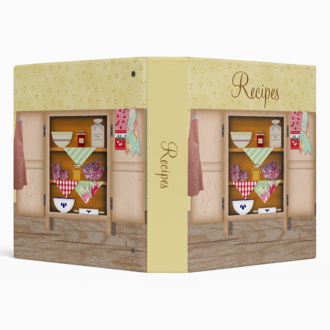 Vintage Cupboard Recipe Binder (Background)
