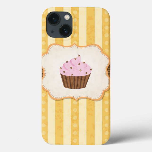 Vintage Cupcake Background Case-Mate iPhone Case (Back)