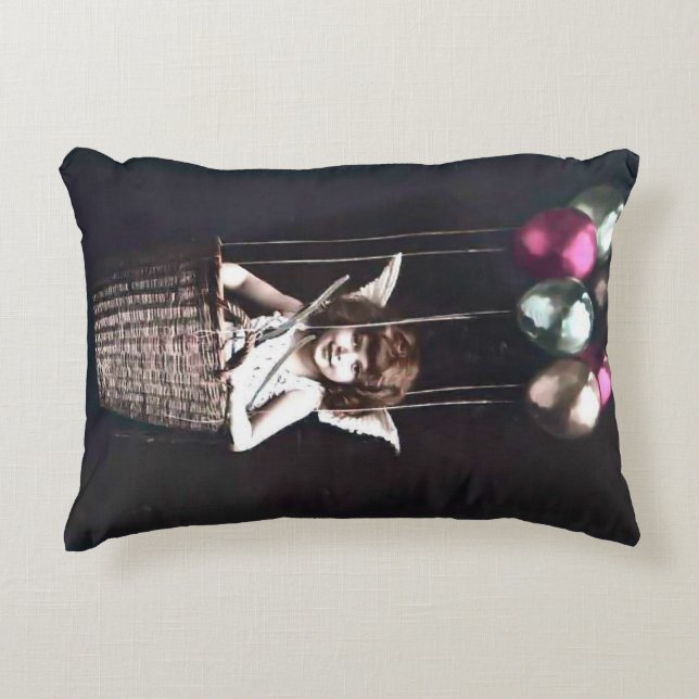 Vintage Cupid Accent Pillow (Front)