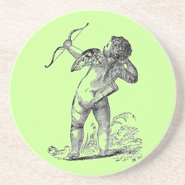 Vintage Cupid Coaster (Front)