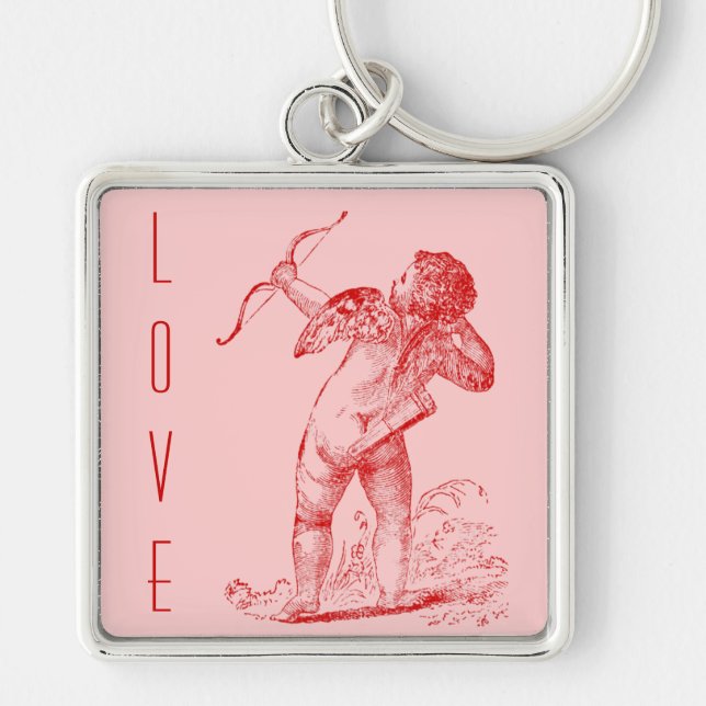 Vintage Cupid Keychain (Front)