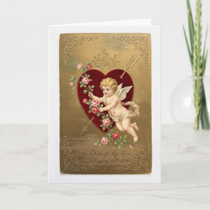 Vintage Cupid Valentine Card