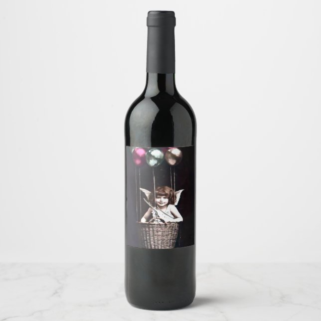 Vintage Cupid Wine Label (Front)