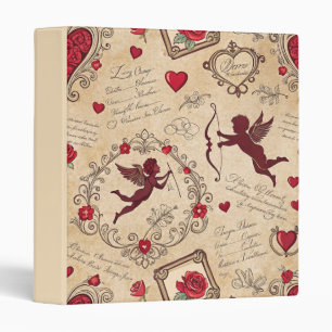 Vintage Cupid's Romantic Pattern (2) Binder