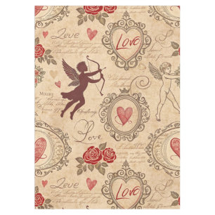 Vintage Cupid's Romantic Pattern (3) Tablecloth