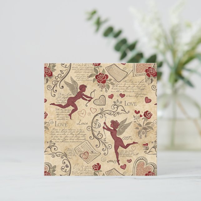 Vintage Cupid's Romantic Pattern (5) (Standing Front)
