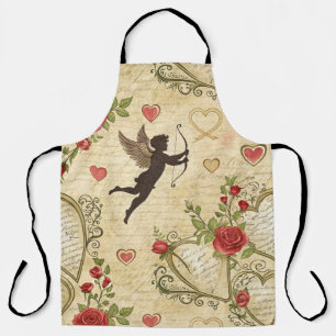 Vintage Cupid's Romantic Pattern (7) Apron