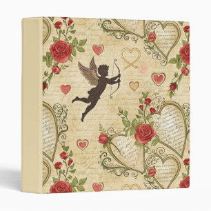 Vintage Cupid's Romantic Pattern (7) Binder