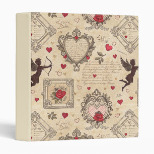 Vintage Cupid's Romantic Pattern (8) Binder