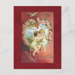 Vintage Cupids Valentine Postcard