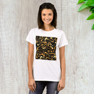 Vintage Curl Texture Swirls T-Shirt