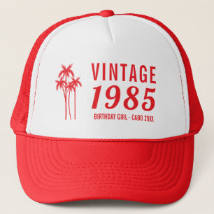 Vintage Custom 20th 40th 50th 60th Birthday Squad Trucker Hat