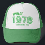 Vintage Custom 30th 40th 50th 60th Birthday Squad Trucker Hat<br><div class="desc">Vintage Custom 30th 40th 50th 60th Birthday Squad Trucker Hat</div>