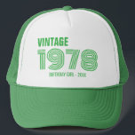 Vintage Custom 30th 40th 50th 60th Birthday Squad Trucker Hat<br><div class="desc">Vintage Custom 30th 40th 50th 60th Birthday Squad Trucker Hat</div>