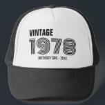 Vintage Custom 30th 40th 50th 60th Birthday Squad Trucker Hat<br><div class="desc">Vintage Custom 30th 40th 50th 60th Birthday Squad Trucker Hat</div>