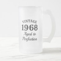 Vintage custom beer mug gift for men's Birthday