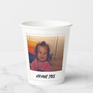 Vintage Custom Face Personalized Paper Party Cups
