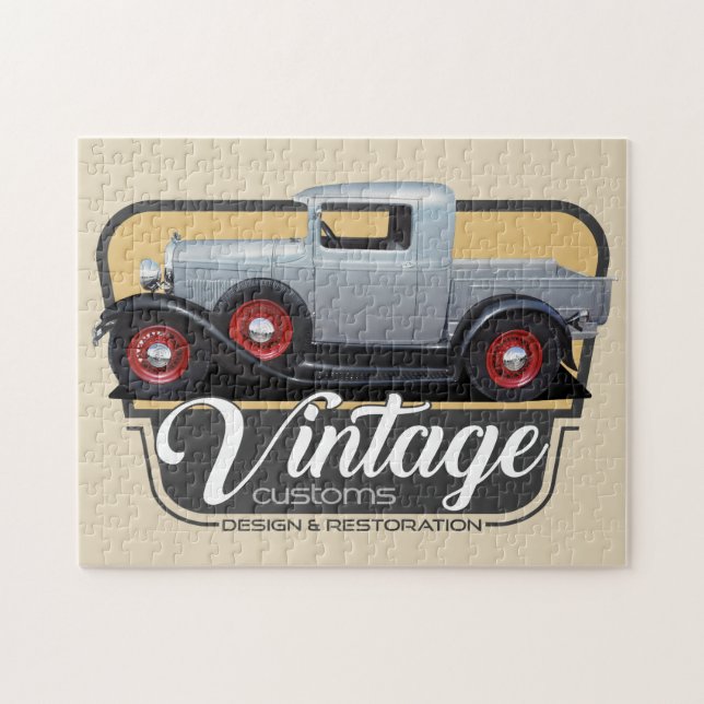 Vintage Custom Hot Rod Jigsaw Puzzle (Horizontal)