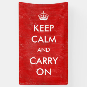 Vintage Custom Keep Calm and Carry On Customizable Banner
