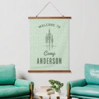 Vintage Custom Name Camp Tree Family