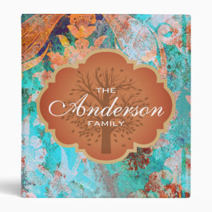 Vintage Custom Name Family Tree Genealogy Binder