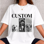 Vintage Custom Pet dog cat photo personalized 90s  T-Shirt<br><div class="desc">This product is fully customizable—add your photo,  name,  text,  date,  colors,  custom,  freind,  girlfreind,  boyfreind,  grandma,  grandpa,  mom,  dad,  dog,  cat,  pet,  dogs,  or any idea you want. Perfect for gifts,  special occasions,  home decor,  or everyday use.If you need anything,  don't hesitate to contact me.</div>