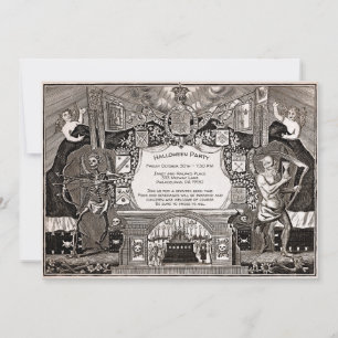 Vintage Customizable Creepy Invitation