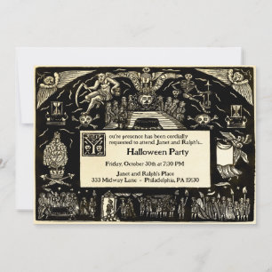 Vintage Customizable Funeral Style Invitation