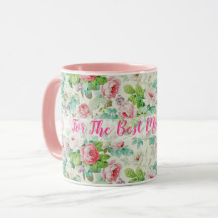 Vintage Customize Elegant Popular Floral Rose Mug