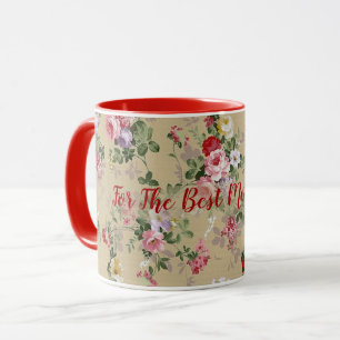Vintage Customize  Elegant Popular Rose Floral Mug