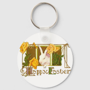 Vintage Cute Animal Easter Keychain