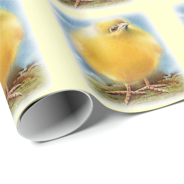 Vintage Cute Animal Easter  Wrapping Paper (Roll Corner)