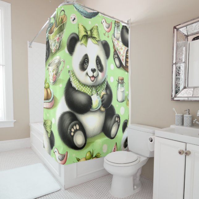 Vintage Cute Baby Panda (In Situ)
