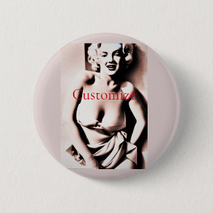 Vintage Cute Blonde Thunder_Cove  2 Inch Round Button