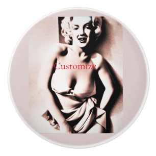 Vintage Cute Blonde Thunder_Cove Ceramic Knob