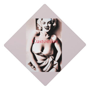 Vintage Cute Blonde Thunder_Cove Graduation Cap Topper