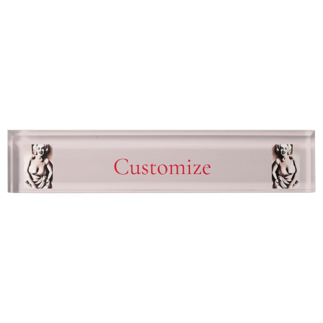 Vintage Cute Blonde Thunder_Cove  Nameplate (Front)