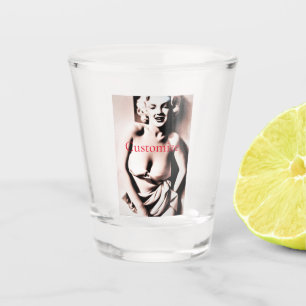 Vintage Cute Blonde Thunder_Cove  Shot Glass