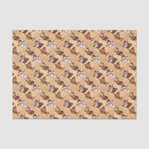 Vintage Cute Christmas Pattern Tissue Paper