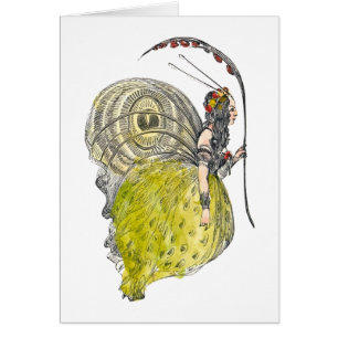 Vintage Cute Fantasy Butterfly Fairy with Wings