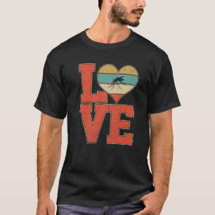 Vintage Cute Love Mosquito Lover Animals Valentine T-Shirt