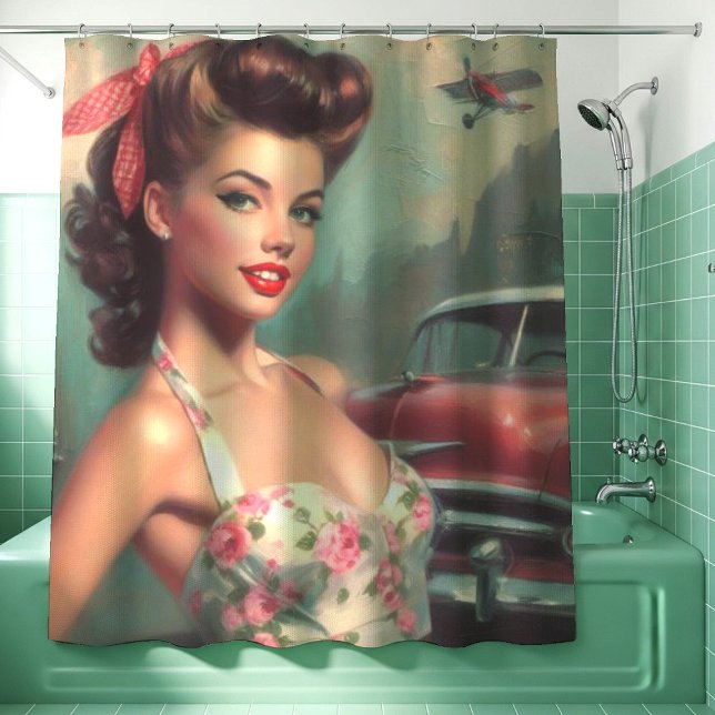 Vintage Cute Pin-Up Painting (Creator Uploaded)