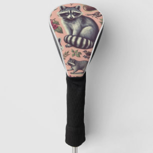 Vintage Cute Racoon Golf Head Cover